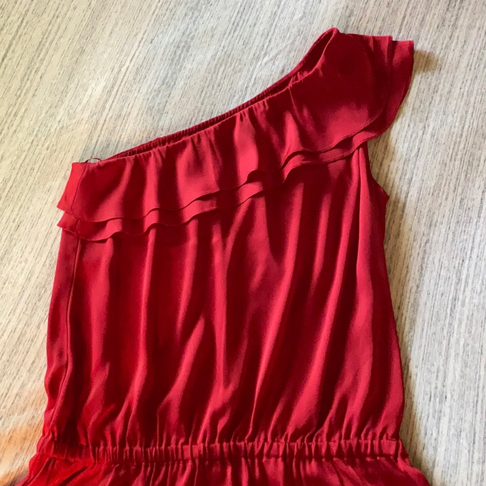 Woman’s Red Off Shoulder Top